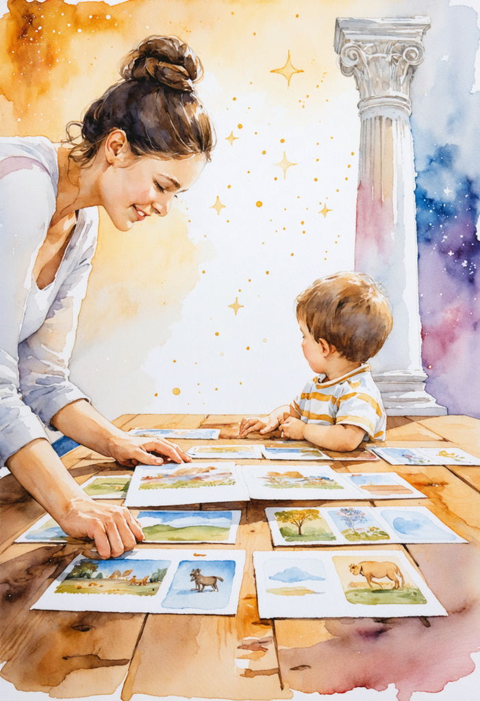 Greek & Norse Gods Watercolor Flashcards