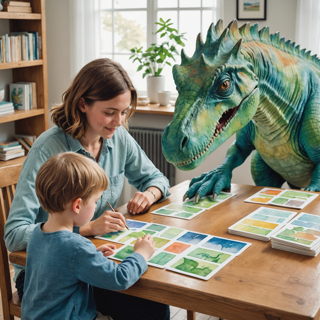 Dino Era Timeline Cards: Triassic, Jurassic & Cretaceous (EN+PL)